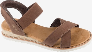 Sandales 'Skechers Desert Kiss' SKECHERS en marron : devant