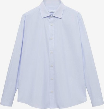 MANGO MAN Button Up Shirt 'Playr' in Blue: front