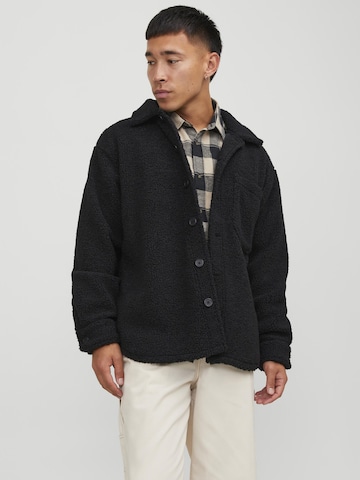 JACK & JONES Regular fit Overhemd in Zwart: voorkant