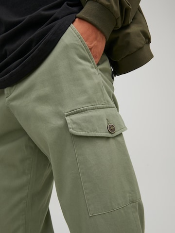 JACK & JONES Regular Cargo trousers 'OLLIE BOWIE' in Green