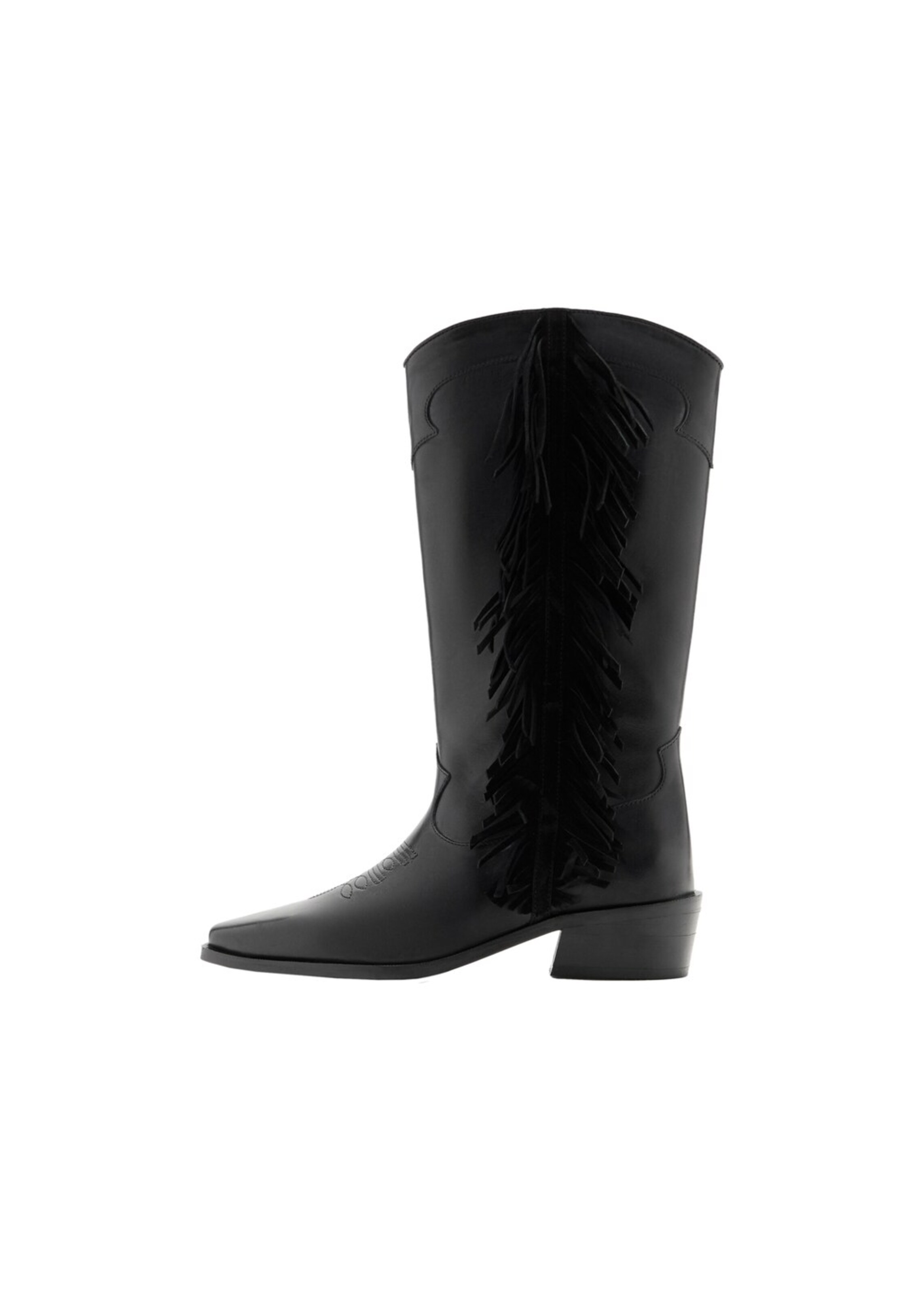 MANGO TEEN Cowboy Boots 'Cata' in Black: front