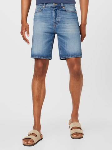 UNITED COLORS OF BENETTON Regular Shorts in Blau: predná strana