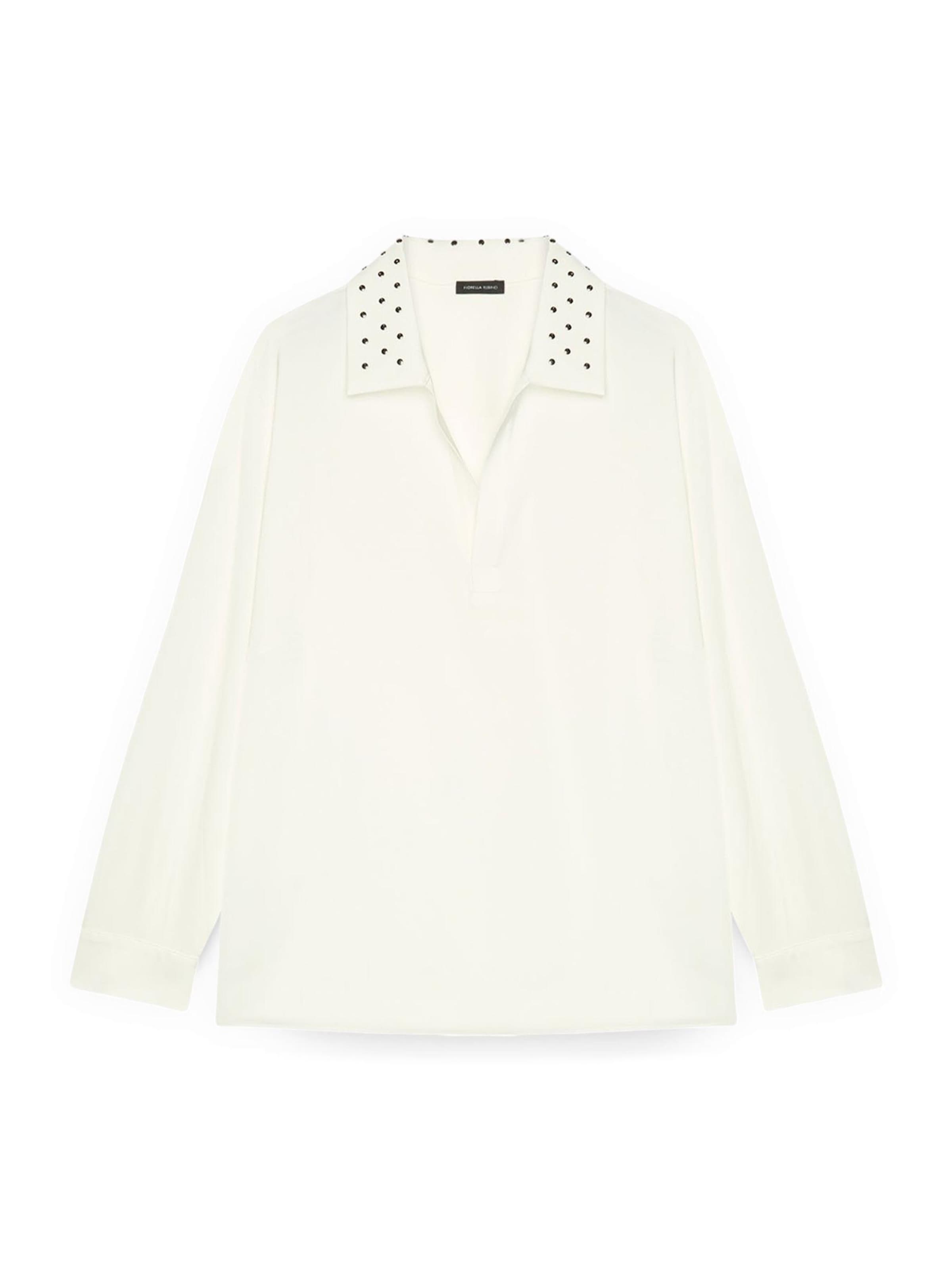Chemisier Fiorella Rubino en blanc : devant