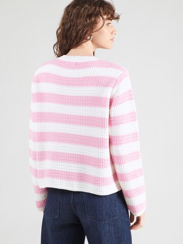 Zwillingsherz Strickjacke in Pink: Rückseite