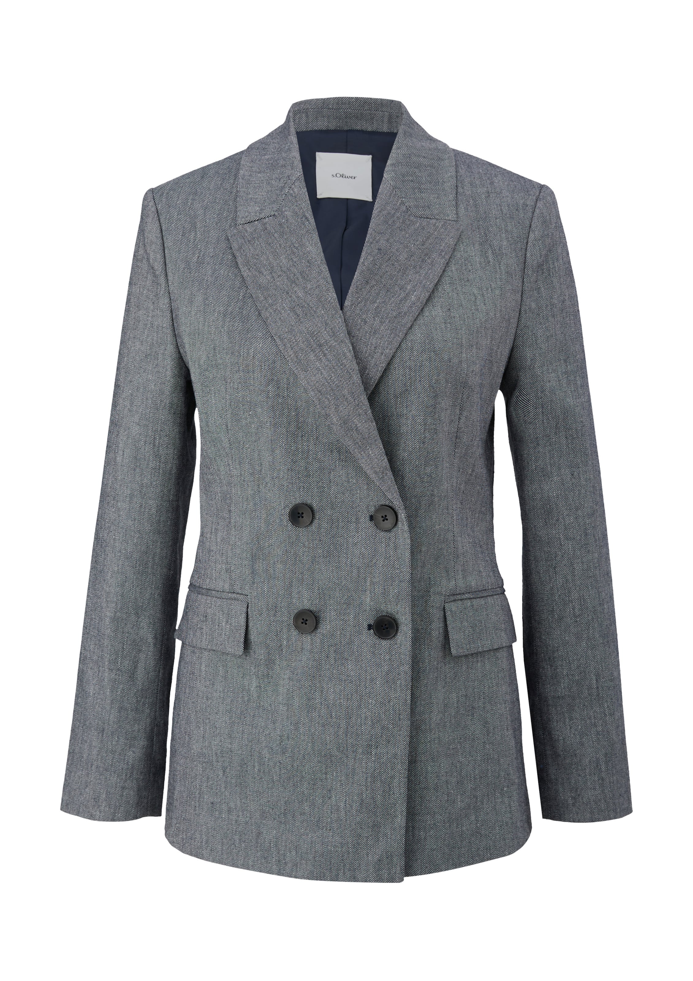 s.Oliver BLACK LABEL Blazer in Grau: Vorderseite