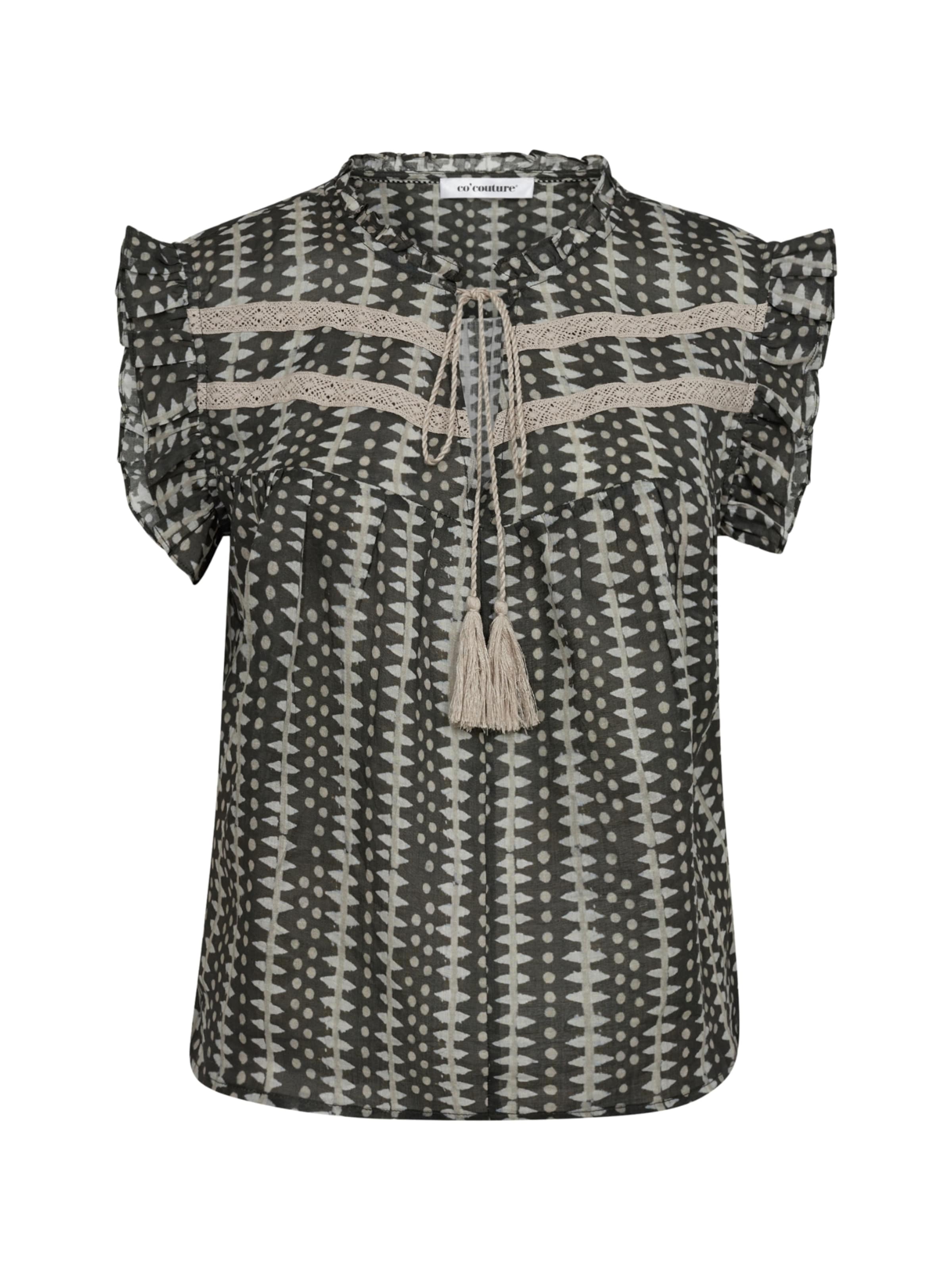 Camicia da donna 'Caya' di co'couture in verde: frontale