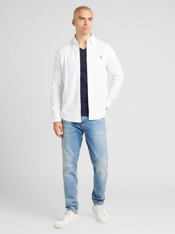 Coupe slim Chemise Polo Ralph Lauren en blanc