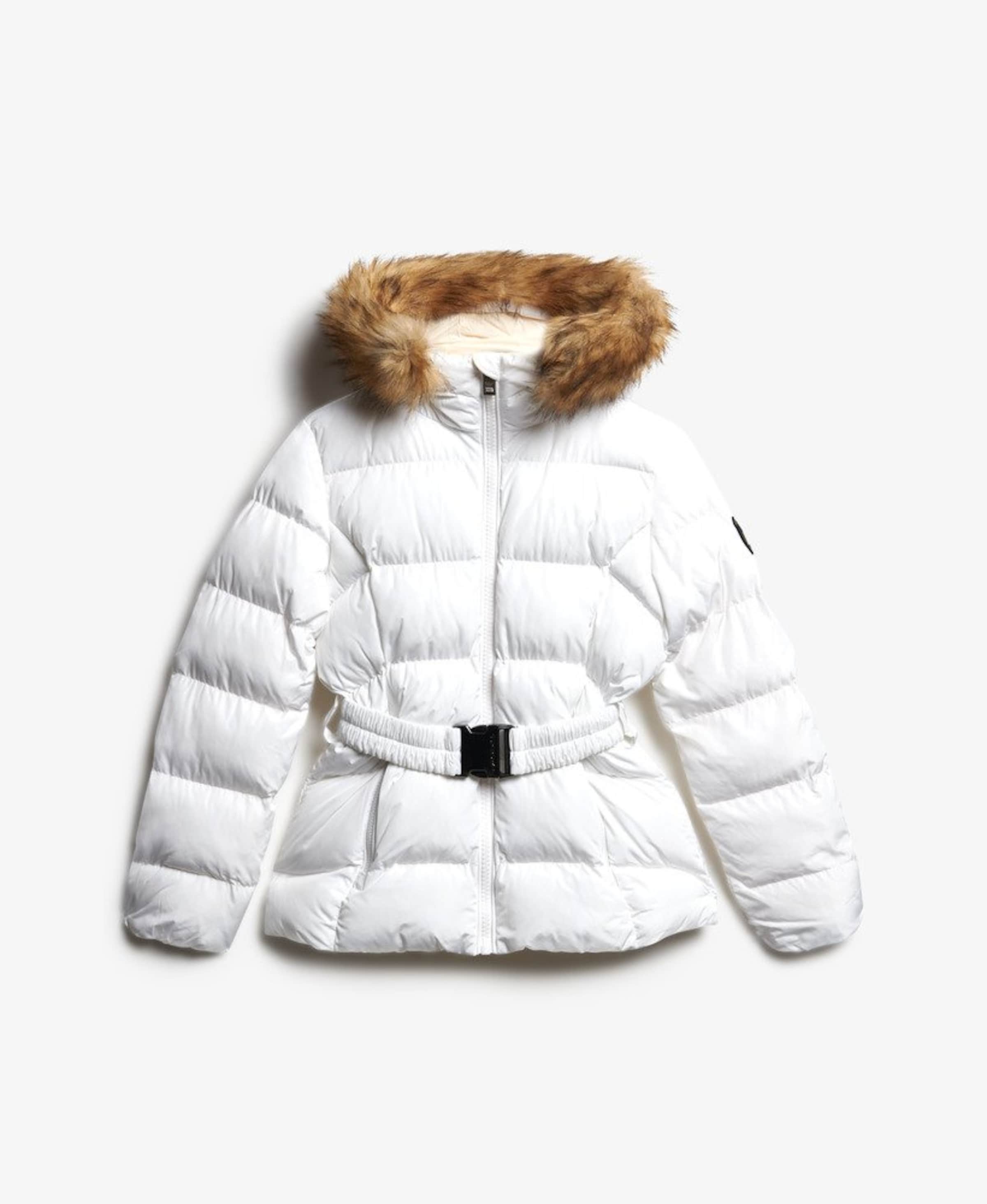 Superdry Winter Jacket 'Fuji' in White: front