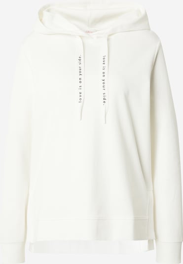 s.Oliver Sweatshirt in creme / schwarz, Produktansicht