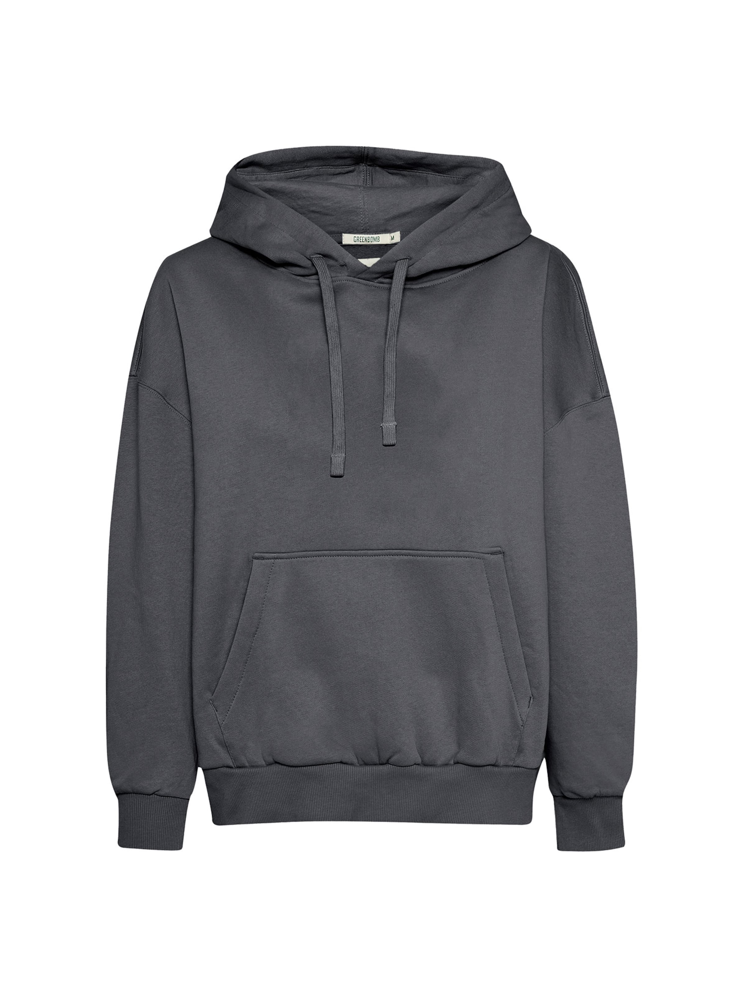 GREENBOMB Sweatshirt ' Mello Flower Bouquet ' in Grijs: voorkant