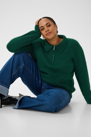 KAFFE CURVE Pullover 'KCSelma' in Grün