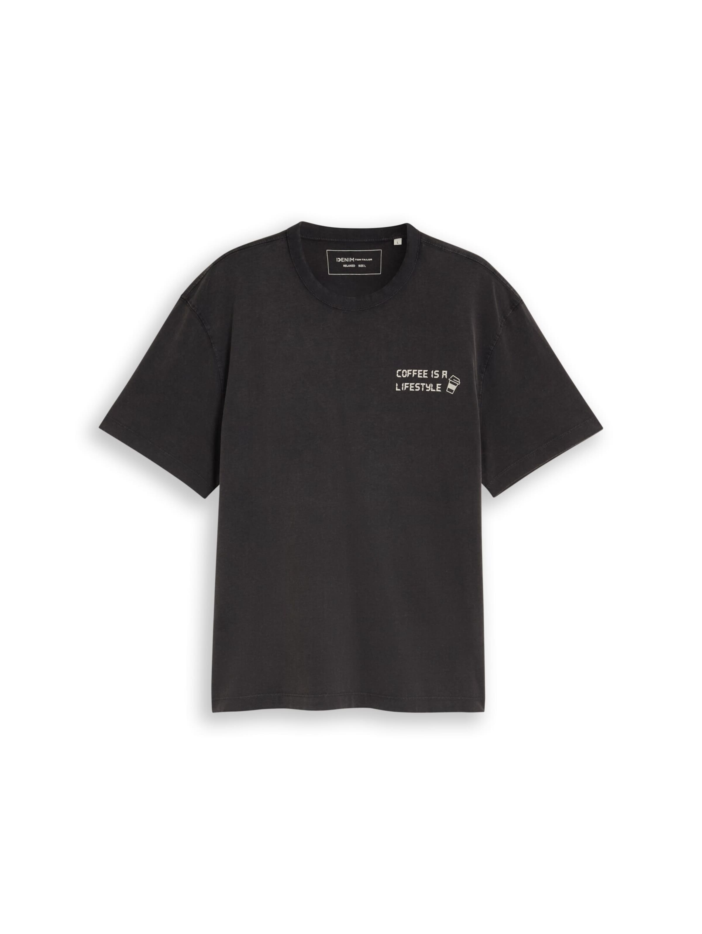 TOM TAILOR DENIM T-Shirt in Grau: Vorderseite