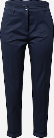 Sisley Trousers with creases in Blue: front