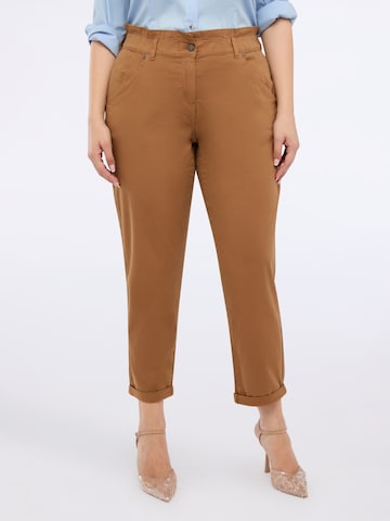 Fiorella Rubino Regular Broek in Bruin