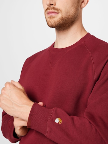 Carhartt WIP Sweatshirt 'Chase' in Red