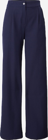 Trendyol Normální Kalhoty se sklady v pase – modrá: přední strana