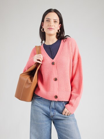 VERO MODA Gebreid vest 'VMLea' in Rood: voorkant