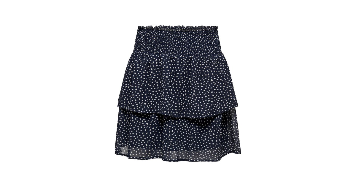 Only Onlann Star Layered Smock Skirt Noos Ptm - Jupe Femme Courte à Volants Léger