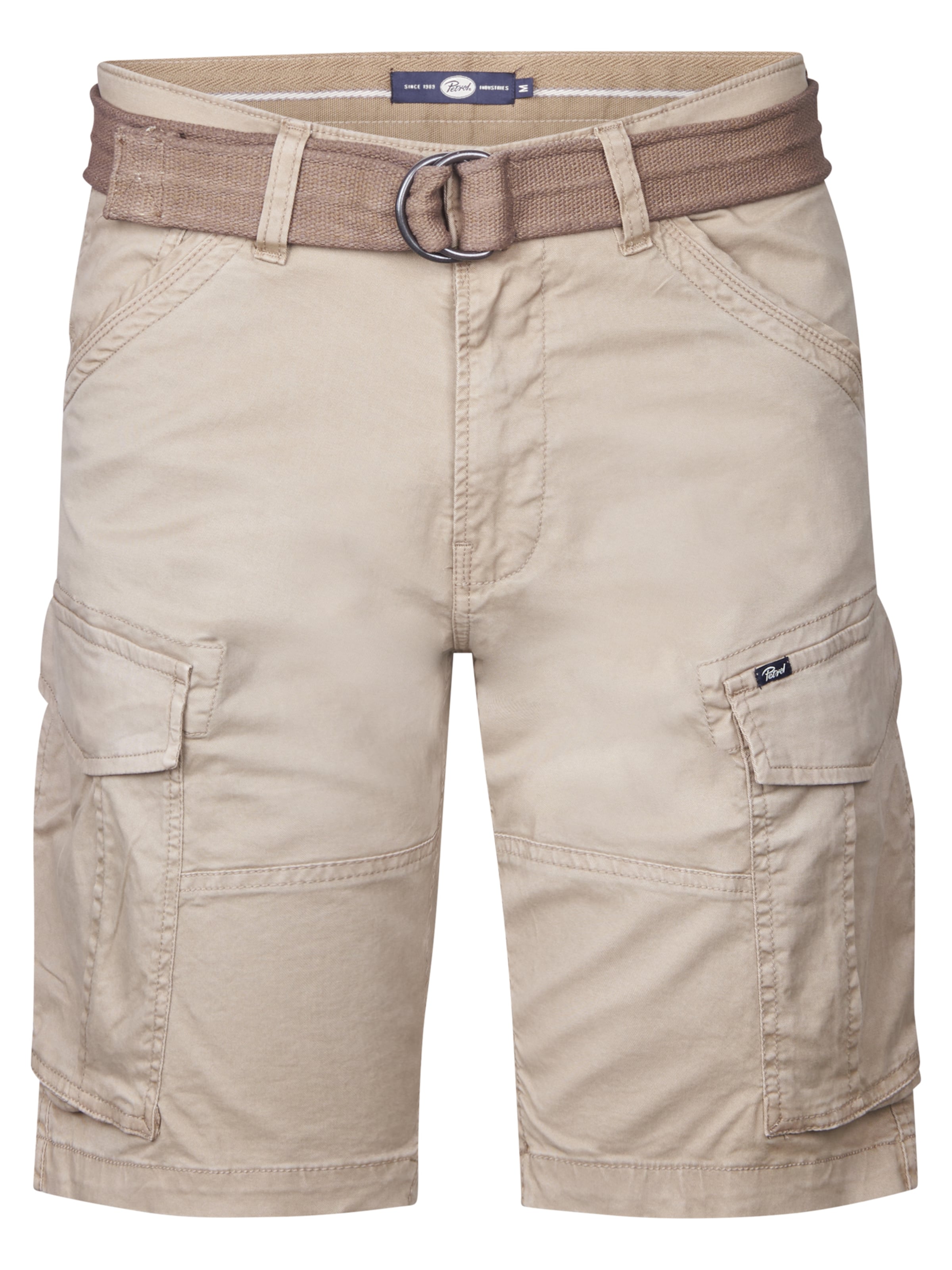 Petrol Industries Regular Cargo Pants 'Seasalt' in Beige: front