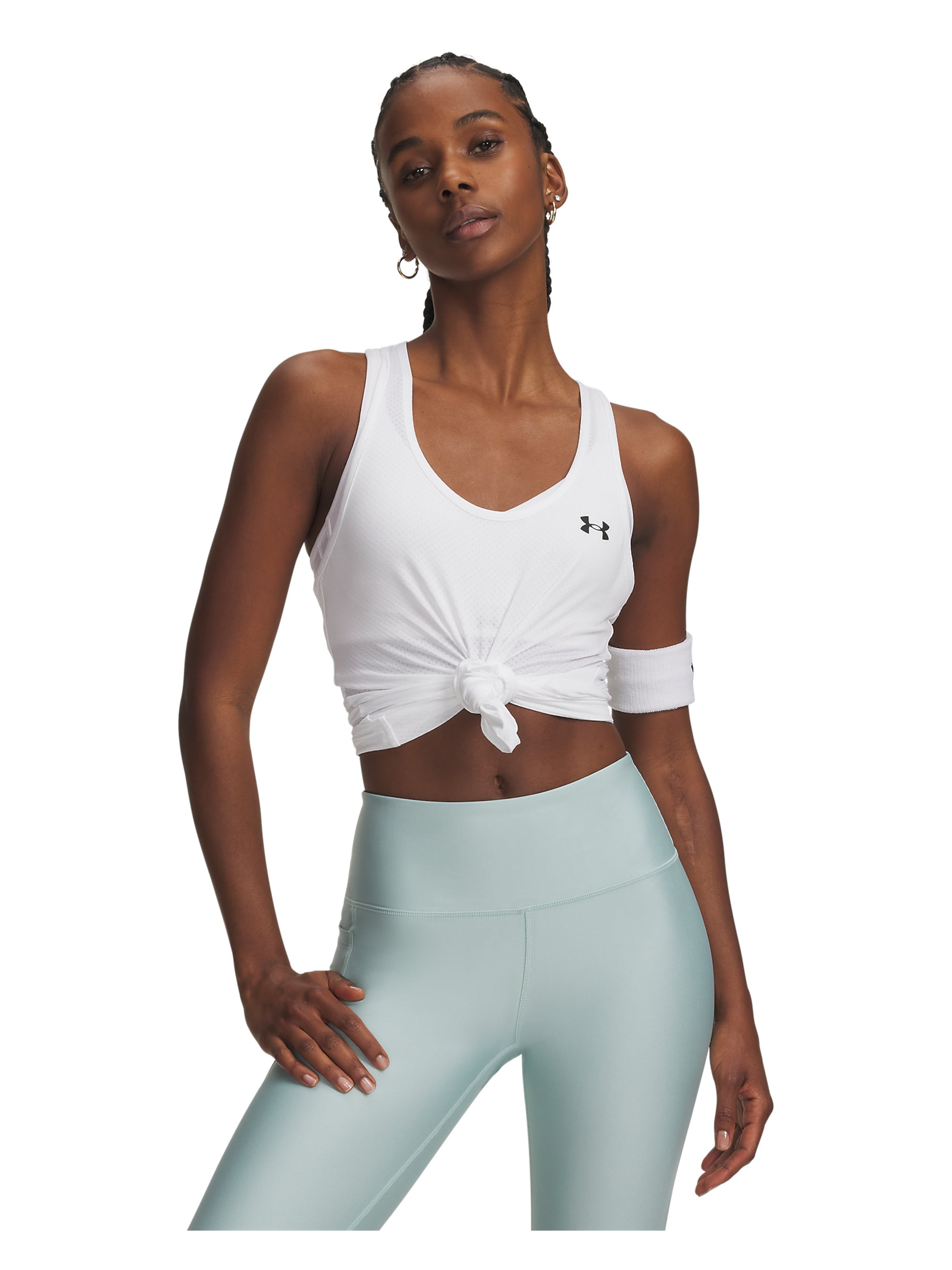 UNDER ARMOUR Sports top in White: front