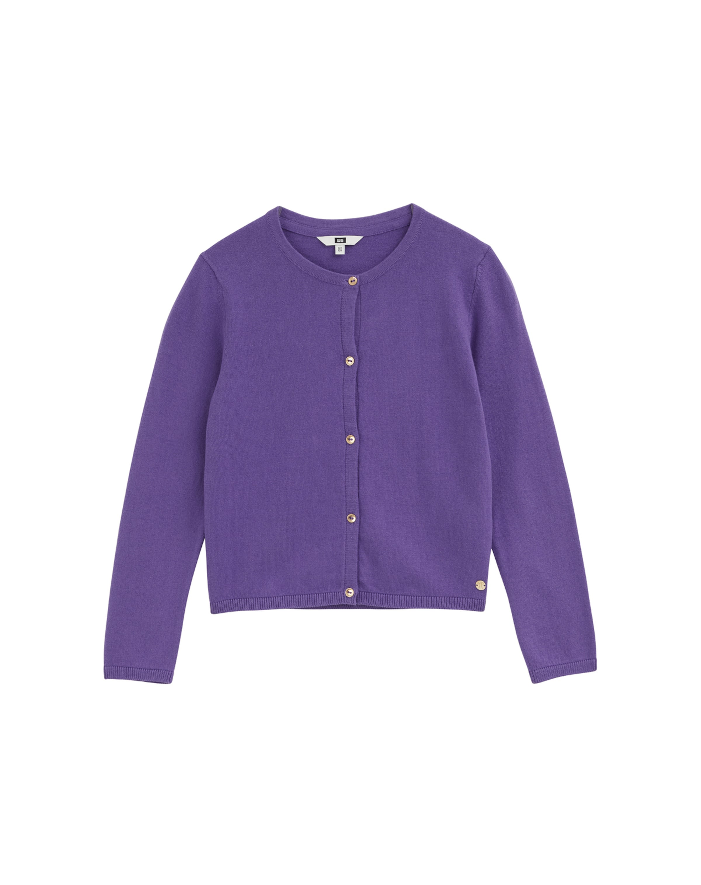 WE Fashion Strickjacke in Lila: Vorderseite