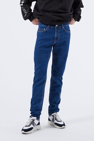 Dr. Denim Slimfit Jeans in Blauw: voorkant