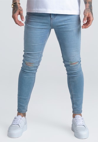 SikSilk Skinny Jeans in Blauw: voorkant