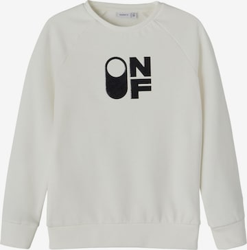 NAME IT Sweatshirt 'Berlo' in White: front