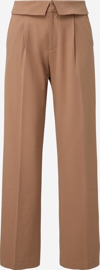 QS Pantalon à pince en noisette, Vue avec produit