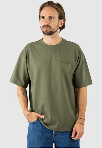 HOMEBOY - Camisa 'Pencil' em verde: frente