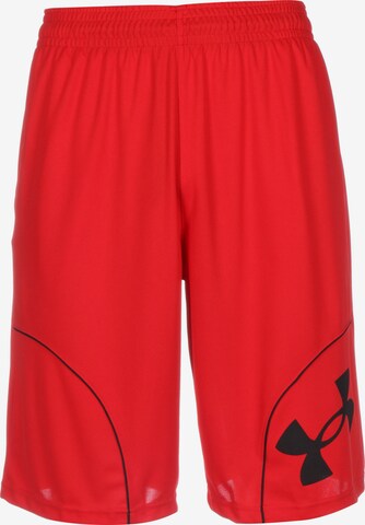UNDER ARMOUR Loose fit Workout Pants 'Perimeter 11' in Red: front