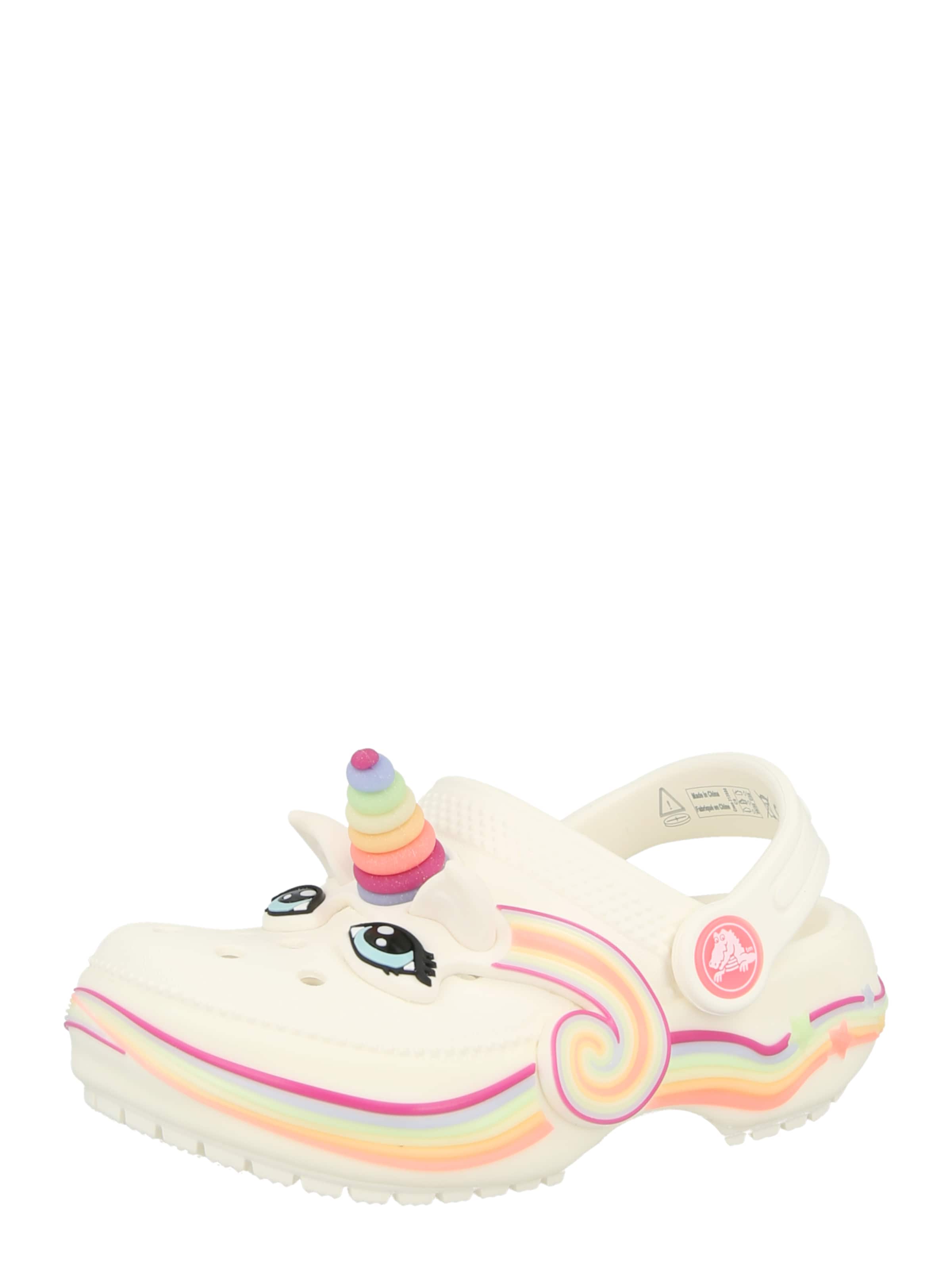 Crocs Nyitott cipők 'Classic IAM Unicorn Lights' - bézs: elől