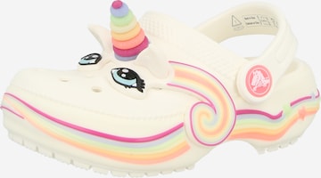 Crocs Avonaiset kengät 'Classic IAM Unicorn Lights' värissä beige: etupuoli