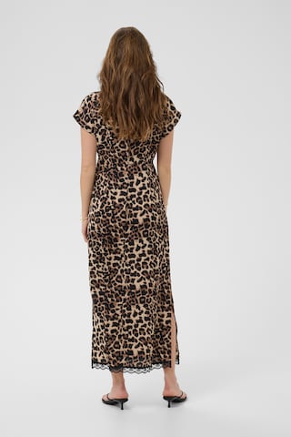 Cream Dress 'Somia' in Brown