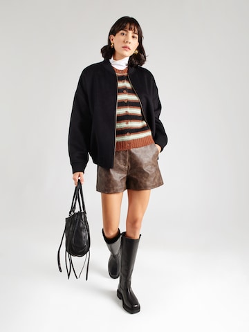 Monki Knit cardigan in Green