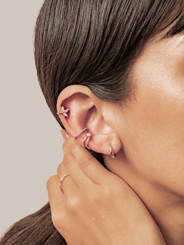 Orecchini 'Holding Gem Ear Cuff' di Hey Happiness in oro: frontale