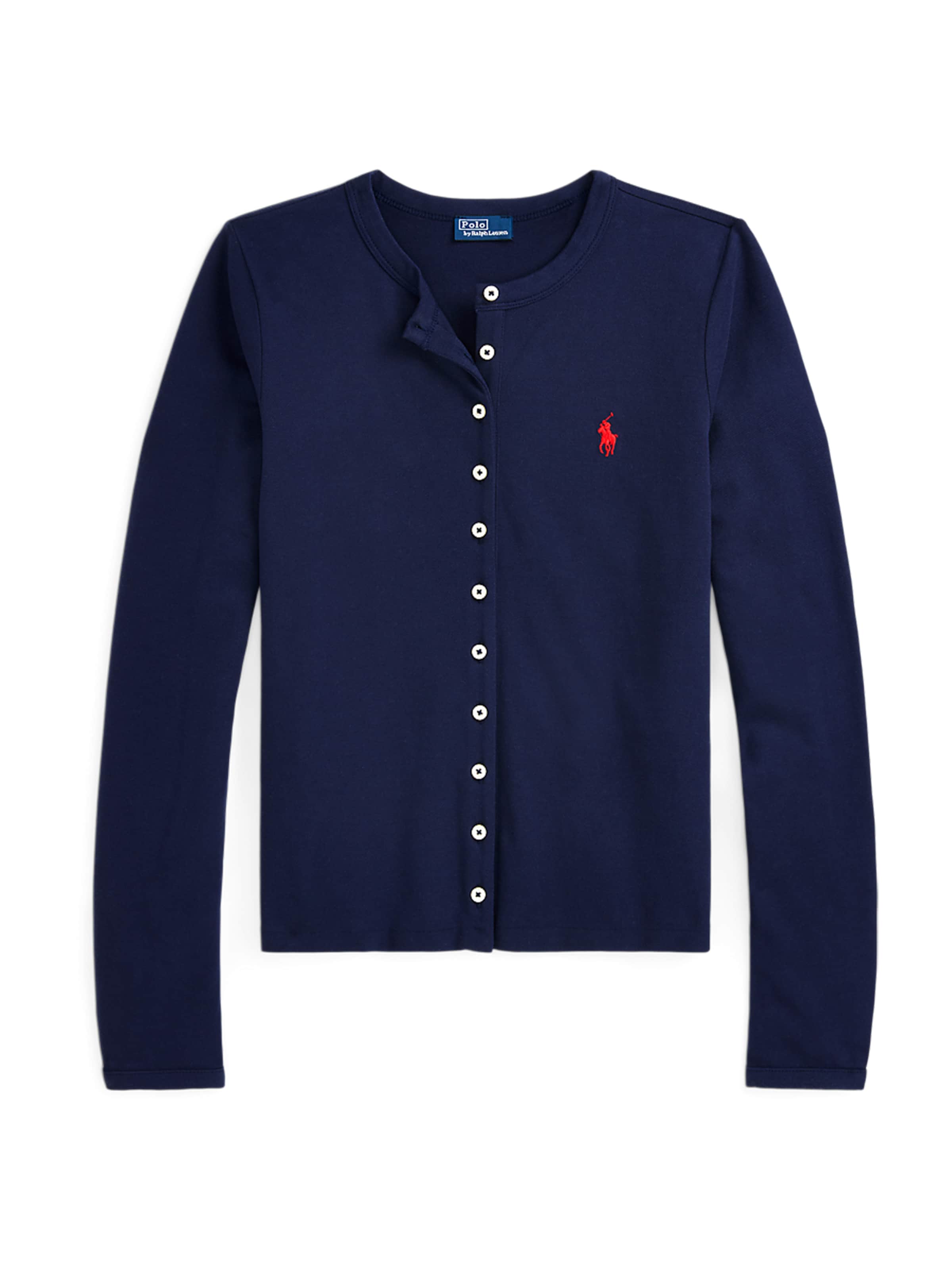 Polo Ralph Lauren Gebreid vest in Blauw: voorkant