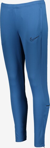 NIKE Workout Pants in Blue: front