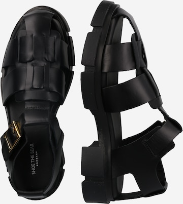 Shoe The Bear Páskové sandály 'Alva' – černá