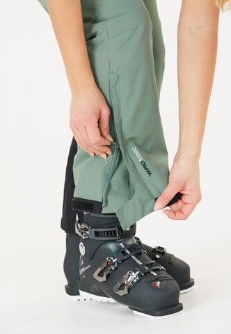 Whistler Regular Workout Pants 'Drizzle' in Green