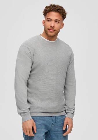 s.Oliver Men Tall Sizes Pullover in Grau: Vorderseite