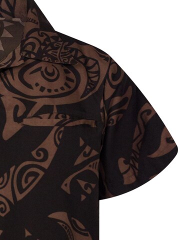 King Kameha Shirt 'Maori Wedding' in Bruin