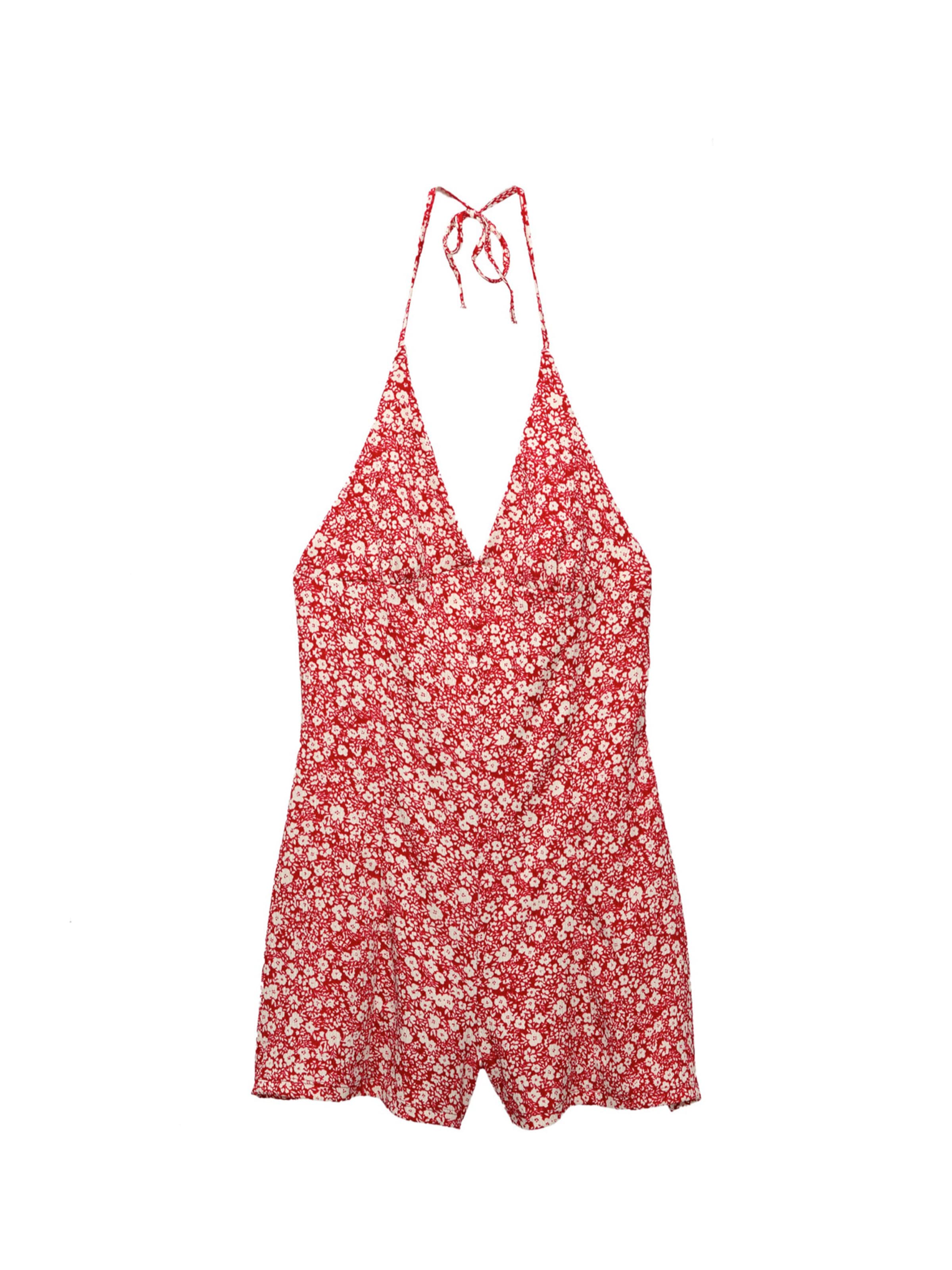 Pull&amp;Bear Jumpsuit in Rood: voorkant