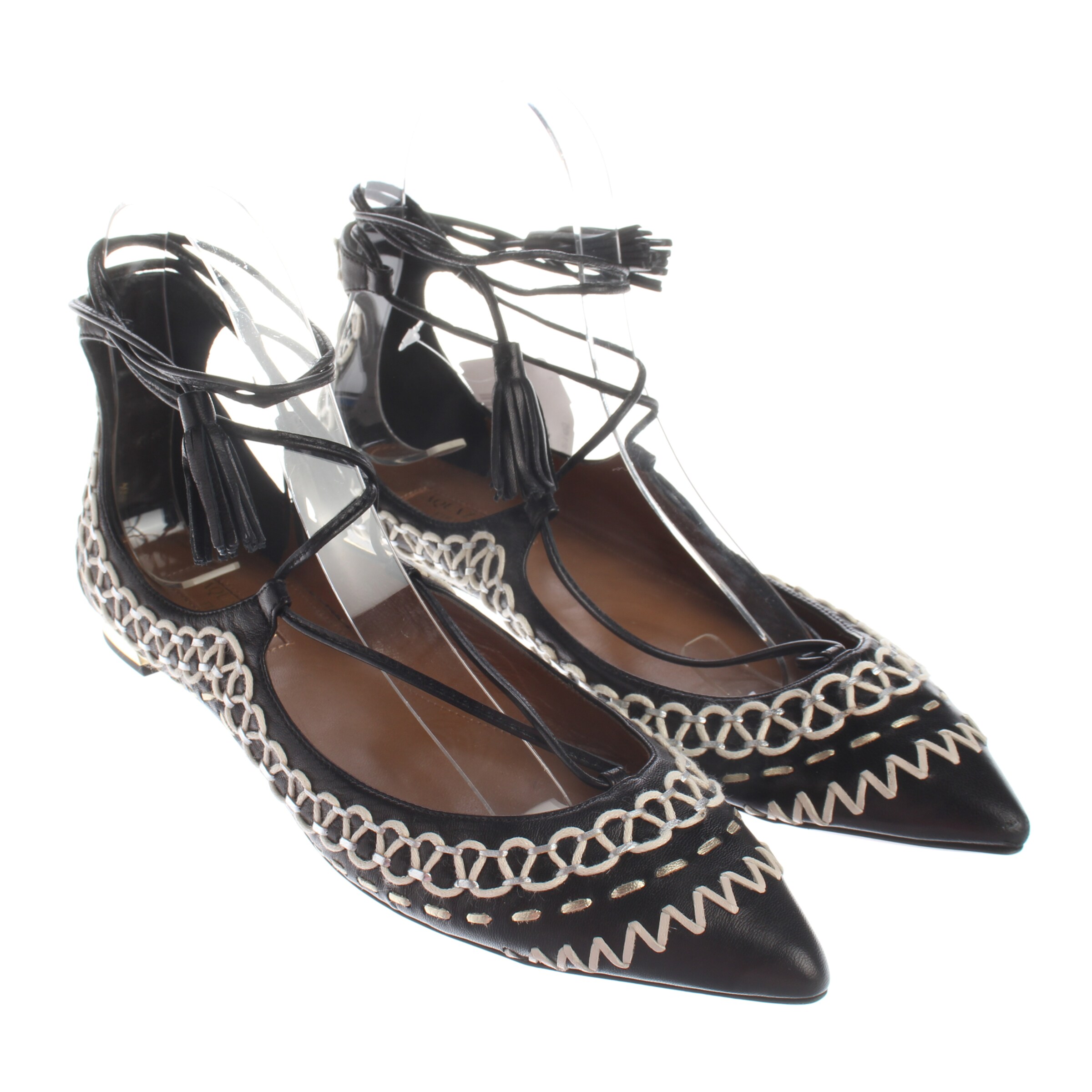 Aquazzura Flats & Loafers in 37 in Black, Item view