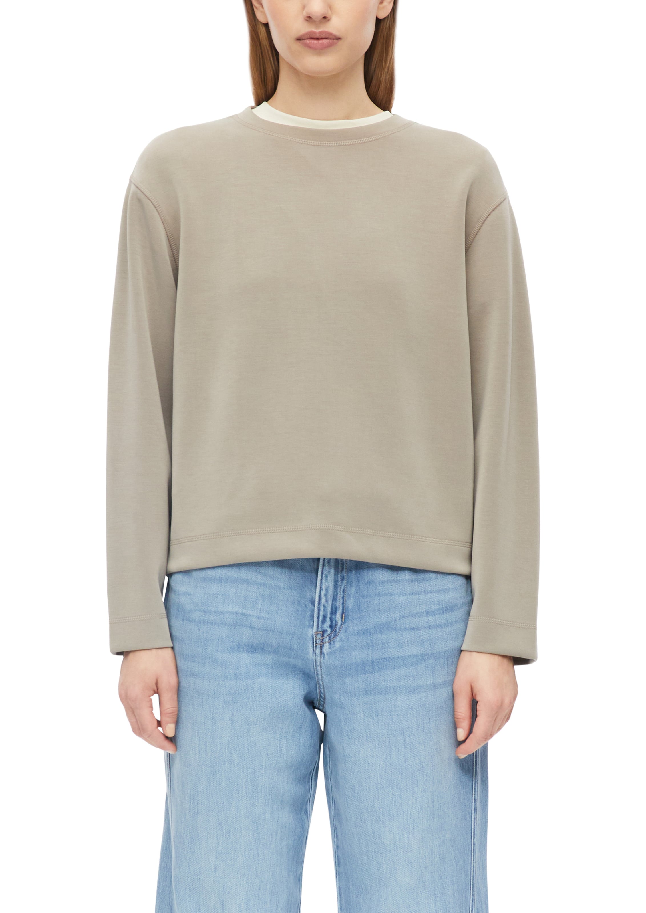 s.Oliver Sweatshirt in Beige