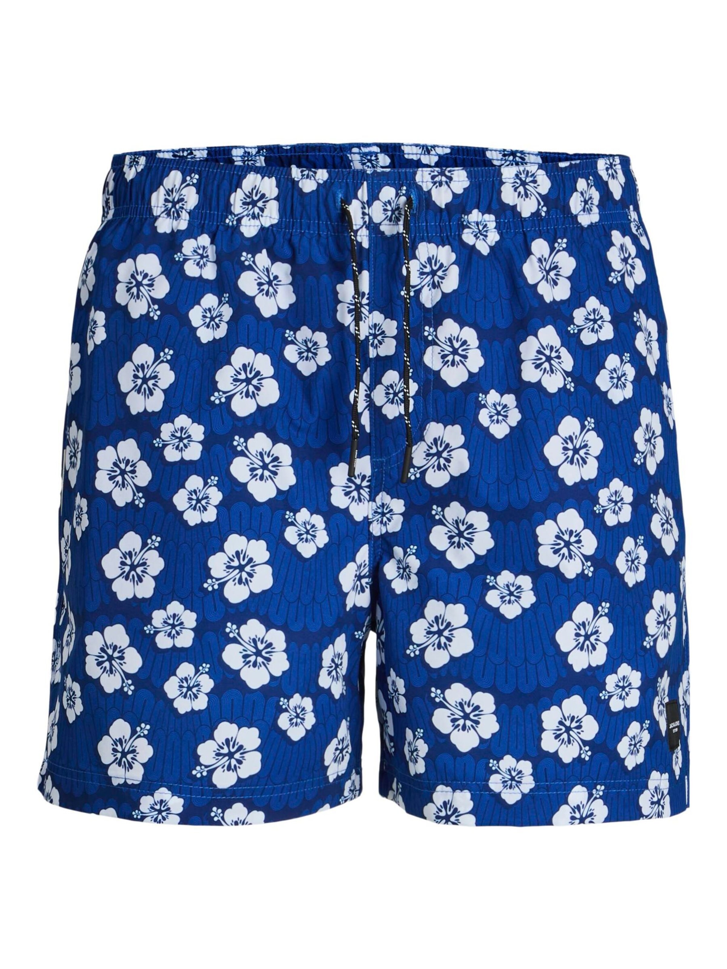 JACK & JONES Zwemshorts 'JPSTMaui' in Blauw: voorkant