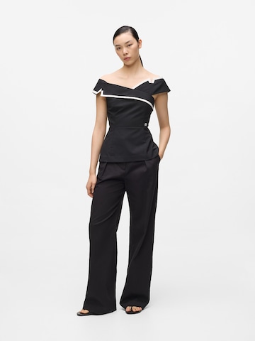 Karl Lagerfeld Blusentop in Schwarz