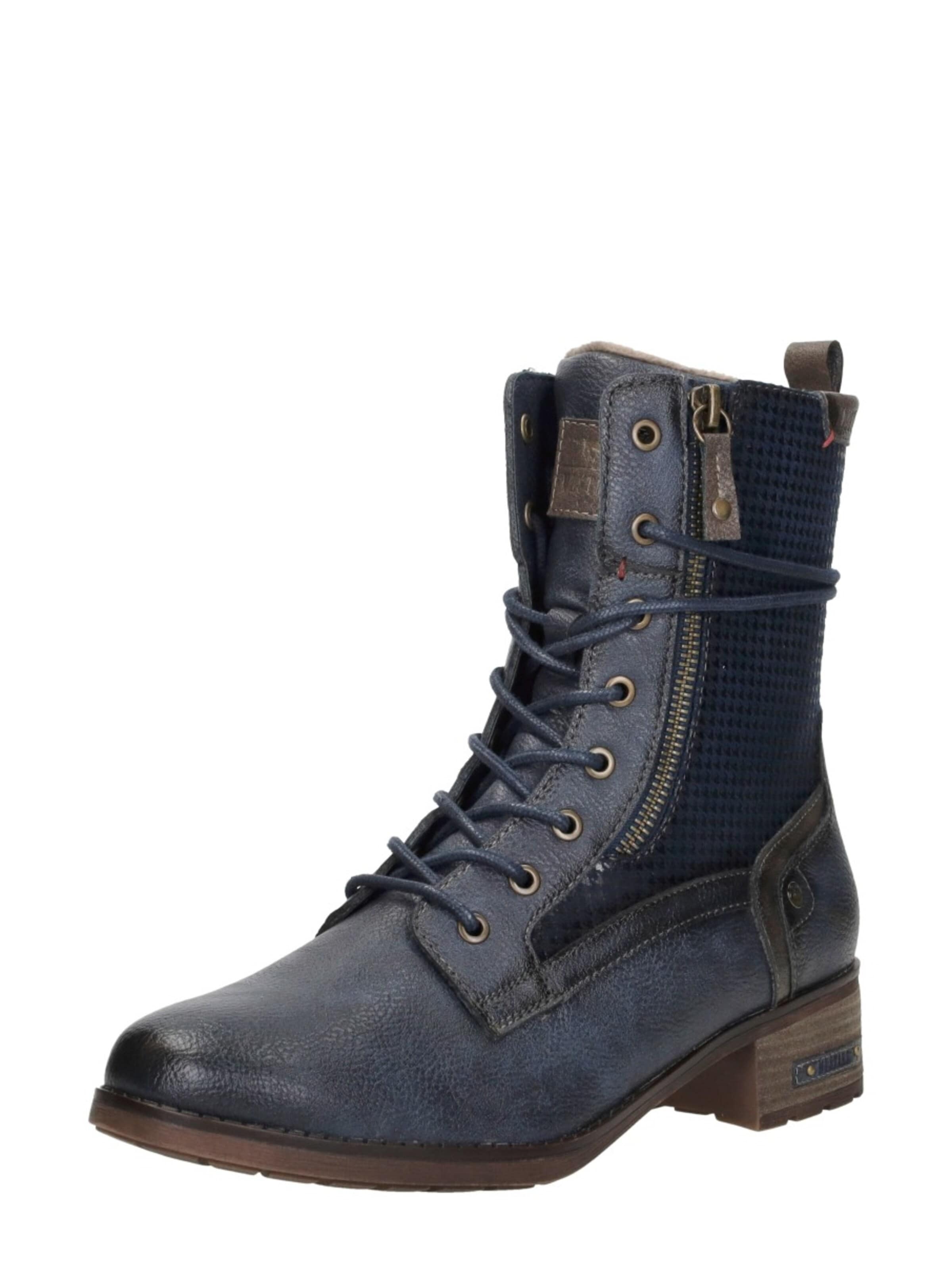 Stivaletto stringato di MUSTANG in blu: frontale