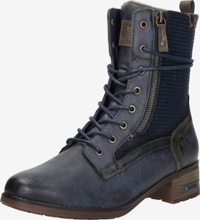 MUSTANG Bottines à lacets en 40 en bleu nuit, Vue avec produit
