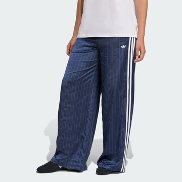 Wide leg Pantaloni di ADIDAS ORIGINALS in blu: frontale